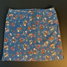 Ralph Ralph Lauren Womens Vintage Floral Button Up Skirt Size 4 Logo Runs Big