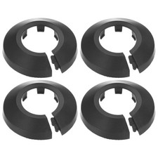 4-Pack Pipe Cover Decoration for 25mm Flange Water Pipe [Black]