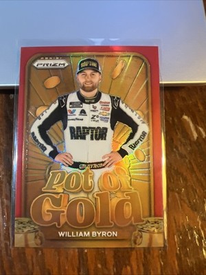 William Byron 2024 Panini Prizm NASCAR Racing Pot of Gold Red Prizm #18 /99