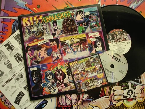KISS  ~ UNMASKED ~  Vintage LP w/Poster & Order Form  Casablanca NBLP 7225