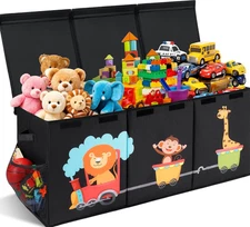 XL Toy Box - Toy Storage Bins with Lids, Collapsible Toy Chest 40"X16"X14"