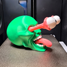 The Mask Jim Carrey Pop Eye Jaw Drop 3D Printed Bust Statue Figure Movie Prop