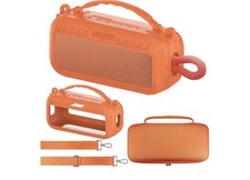 JCHPINE Orange Silicone Cover/Hard Carrying Case For BOSE SoundLink Plus Speaker