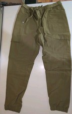 Figs Technical Collection Scrub Pants Martini Olive Hays Cargo HW Joggers L NWT
