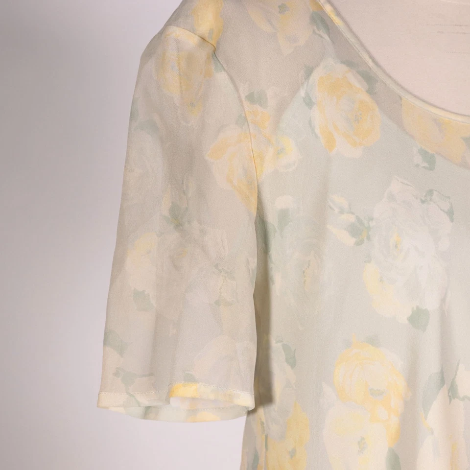 Винтажное платье Les Copains цветной шелк размер США 12 Италия 1990-е - Изображение 3 из 4