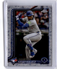 2025 Topps Chrome Orelvis Martinez RC Logofractor #105 Blue Jays