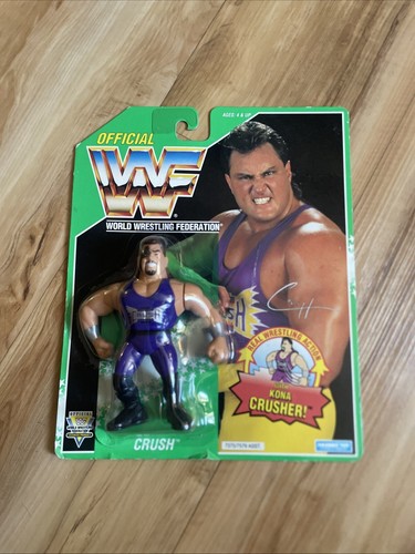 WWF HASBRO CRUSH Brian Adams green card hasbro wre...