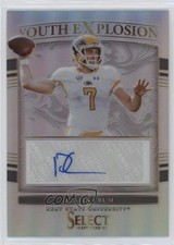 2022 Panini Select Draft Picks Silver Prizm Dustin Crum #YE-DRU Auto 1ek2