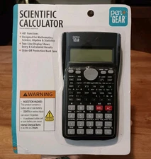 Pen+Gear Scientific Calculator 401 Functions NEW SEALED Math Algebra Statistics