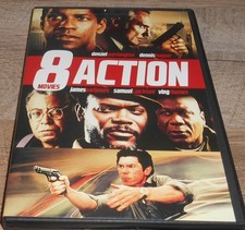 8-Movie Action Pack, Vol. 8 DVD, 2013, 2-Disc Set w/Denzel Washington-LIKE NEW