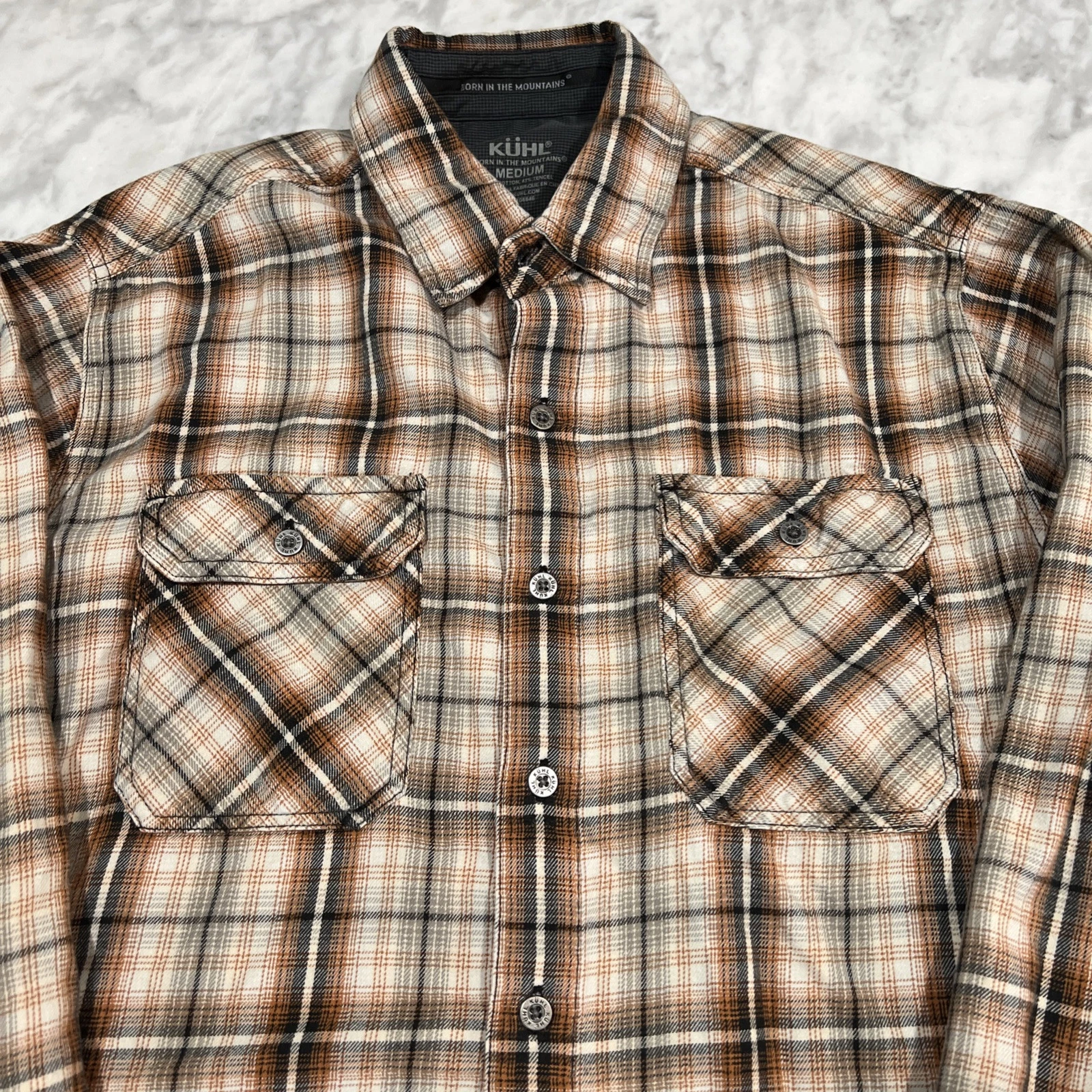 Kuhl Shirt Mens M Plaid Cotton Tencel Blend Hiking Flannel Browns Black Outdoor
Opens in a new windo