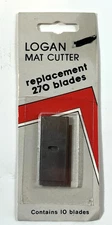 NEW Sealed Logan 270 Mat Cutter Blades 10-Count Package