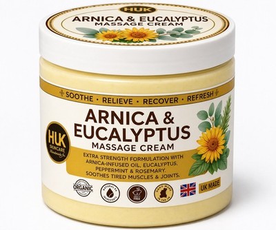 Extra starke Arnika & Eukalyptus Massagecreme | Pfefferminze & Rosmarin UK 