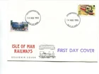 Isle of Man 1993 Railway Letter Stamp FDC, cancelled Castletown Station