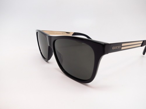 Authentic Gucci GG0687S 002 Black w/ Grey Sunglasses 57mm GG 0687S  889652090337 | eBay