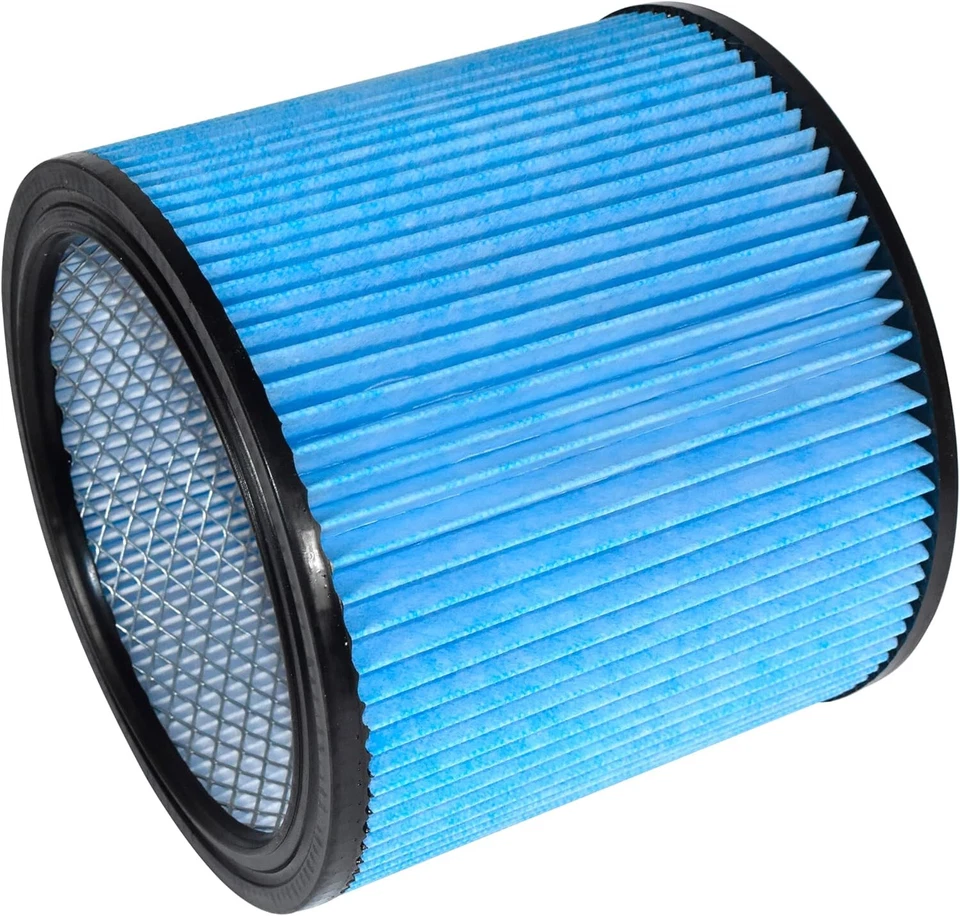 Paquete de 2 filtros de cartucho HQRP azul H13 HEPA para Shop-vac 90340 90350 90304 90344 Foto 2 de 4