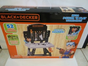 Black &amp; Decker Power N' Play Workbench - Play Toy Workshop 