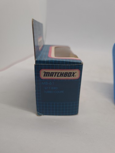 Vintage MATCHBOX 1-75 SUPERFAST MB 61 ‘87 Ford T BIRD TURBO COUPE New Boxed 1:64 - Picture 7 of 8