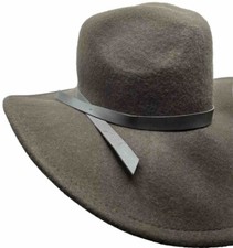 Womens Felt Fedora Adjustable Wide Brim
