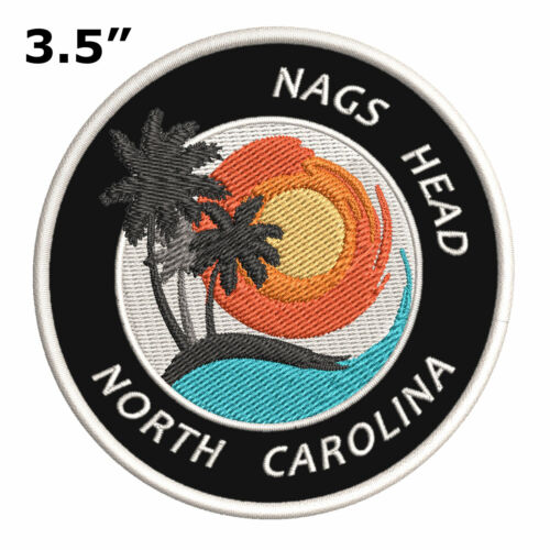 Nags Head North Carolina Embroidered Iron / Sew-On Patch Vacation Applique - Afbeelding 1 van 19