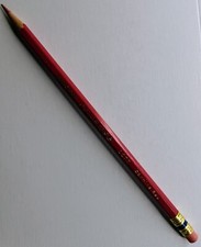 Vintage Faber Castell Col-Erase 1277 Carmine Red Erasable Colored Pencil
