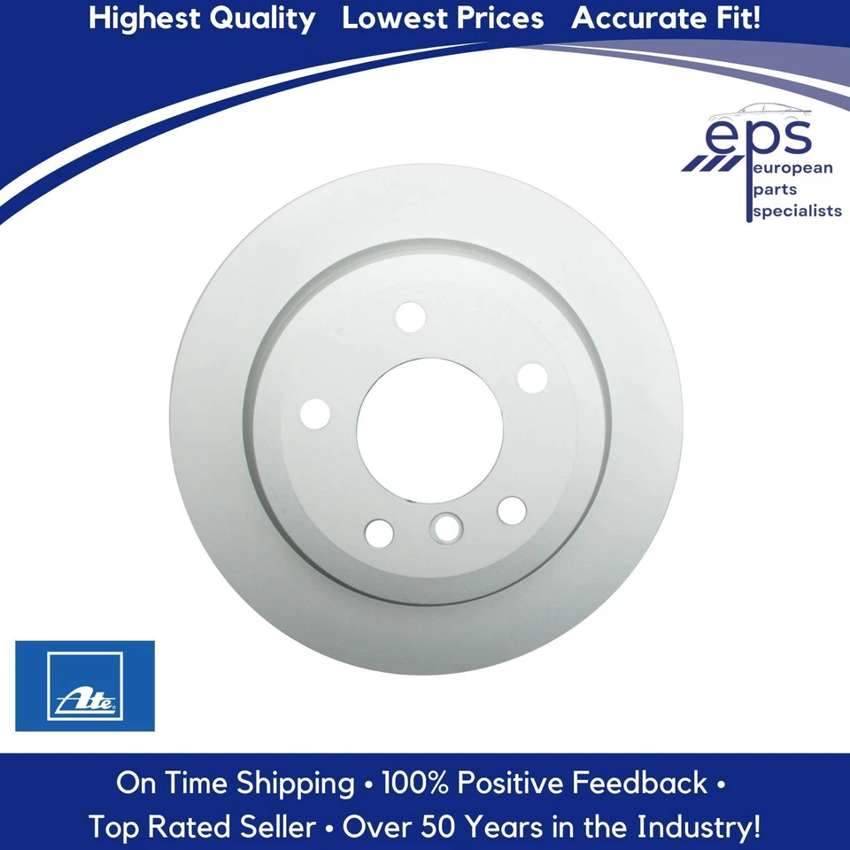 BMW Rear Brake Disc Rotor Vented L or R 2006-15 3 X1 Ate Premium 34 21 6 864 901 - Image 4 of 4