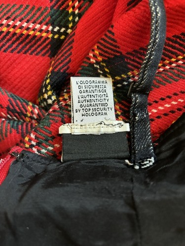Vtg DOLCE & GABBANA D&G RED PLAID DRESS 40 S - Picture 6 of 6