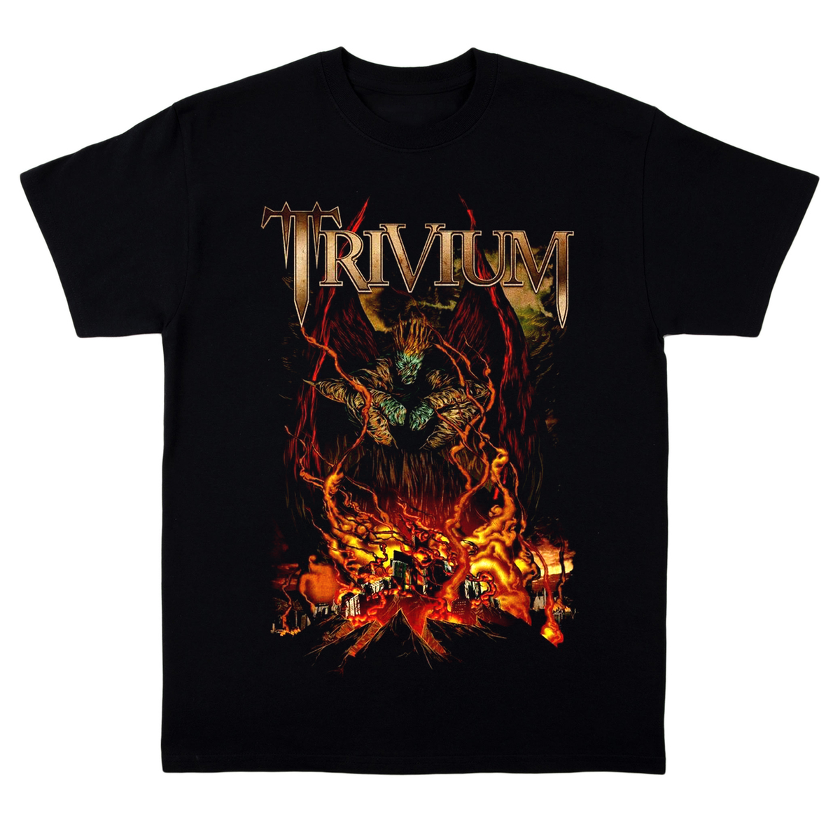 Vtg Metal Band Tour Trivium Band T Shirt For Fans Cotton Full Size