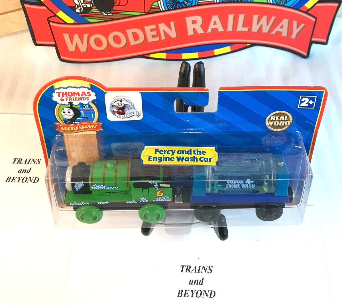 Percy and the Engine Wash Car LC98089 Thomas Friends Wooden