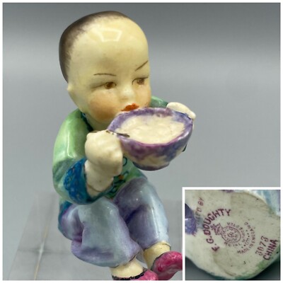 Royal Worcester 3073 China 1937 Children of the Nations World Puce Stamp Doughty