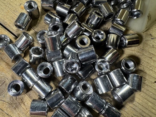 Vintage Bike Bicycle Brake Caliper Recessed Nut Quantity 10 Lot 10 mm Long NOS