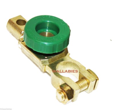 Auto Battery Link Terminal Quick Cutoff Disconnect Master Kill Switch Brass
