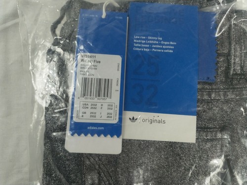 adidas Originals Denim Pailletten Glitzer Damen Hose Trousers Gr. 25/32 W38411 - Bild 11 von 12