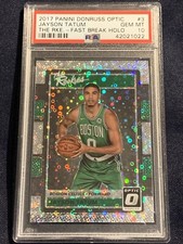 2017-18 Donruss Optic JAYSON TATUM The Rookies Fast Break Holo PSA 10 Gem Mint🔥