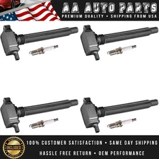 Ignition Coil & Platinum Spark Plug For Jeep Cherokee Chrysler 200 FIAT UF754