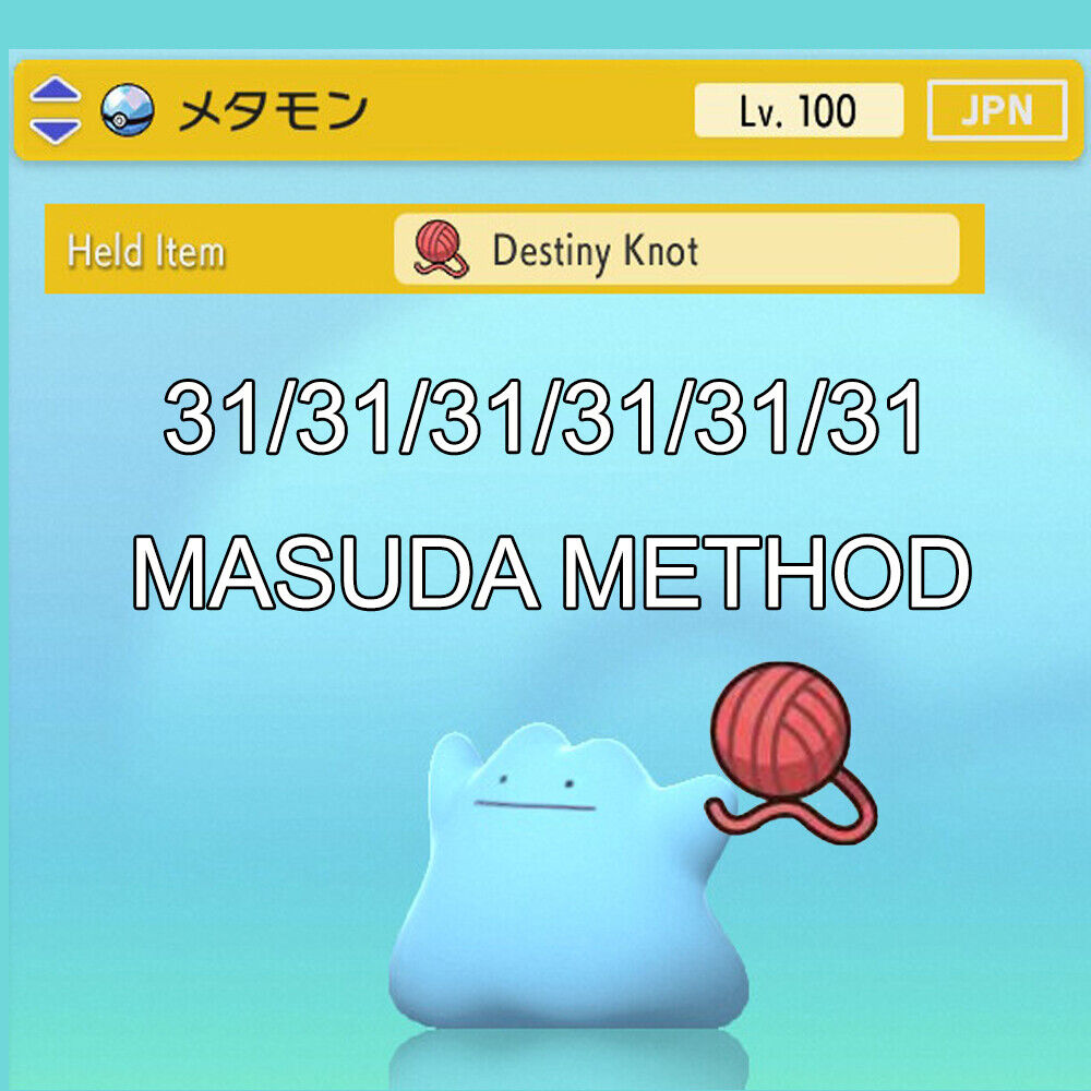 ✨Shiny Japanese Masuda Ditto 6IV✨ Pokemon Brilliant Diamond Shining Pearl