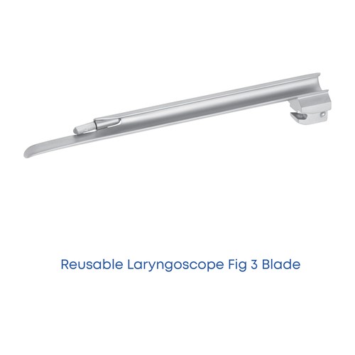 Laryngoscope Blade Miller Conventional 5 Blades & Handle Set EMT Intubation Kit - Picture 5 of 7
