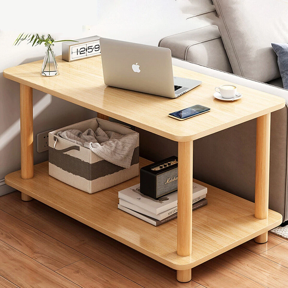 Coffee Table Bedside Nightstand Mini Side Table Home Storage Shelf Furniture - image 2 of 4