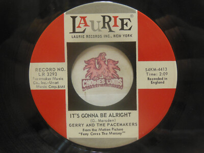 Gerry & The Pacemakers   Its Gonna Be All Right / Skinny Minnie 45 RPM, VG (10M)