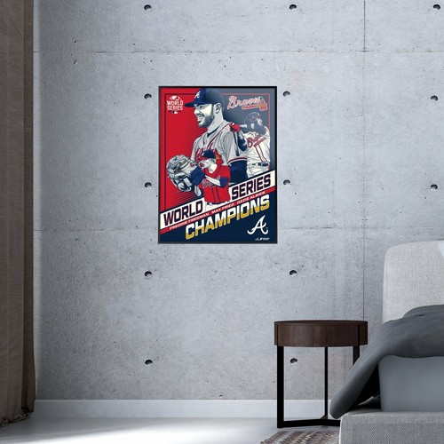 Atlanta Braves 2021 World Series Champs Deluxe Framed Print - Picture 4 of 6