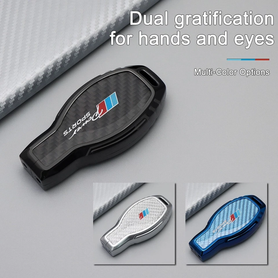 Funda Carcasa Llave Metal Fibra Carbono Para Mercedes Benz B C E S M CLK CLS AMG Foto 3 de 4