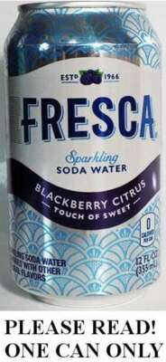 #ad Fresca Blackberry Citrus Soda Water 2020 USA FULL NEW 12oz 355ml Can American $15.49