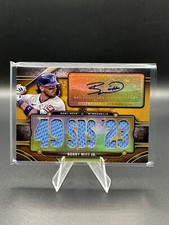 Bobby Witt Jr. 2024 Topps Triple Threads Autograph Relic Gold /9 #TTAR-BWJ2