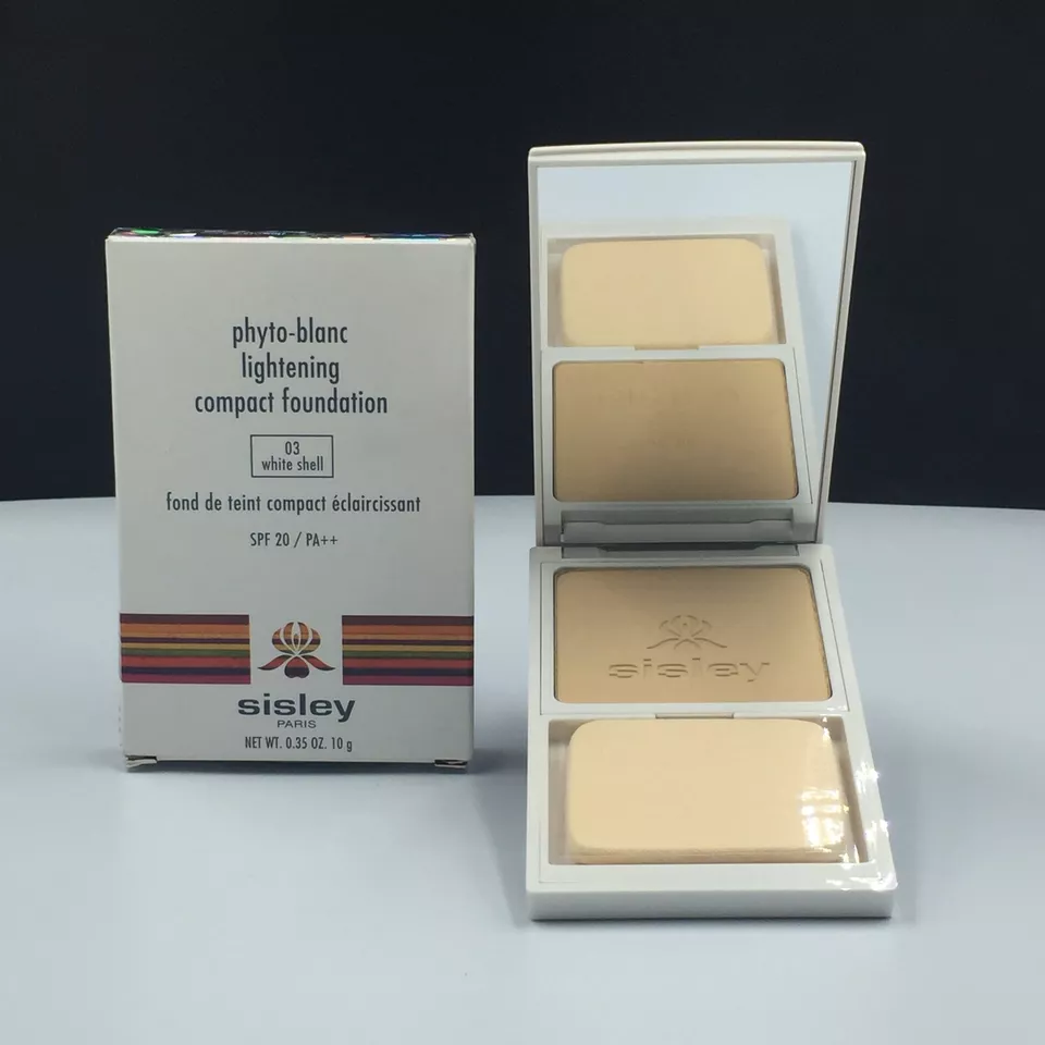 New Sisley Phyto Blanc Lightening Compact Foundation 10g ( 03 White Shell )