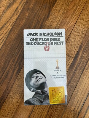 One Flew Over the Cuckoo s Nest 1975 (VHS, 1997) New And Sealed with Watermark