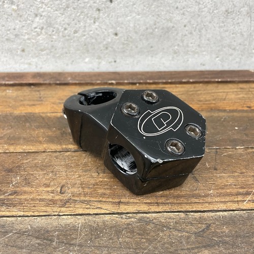 Powerlite Old School BMX Stem Hex Stamp Neck 1 1/8 Inch Threadless Black A2 - Picture 8 of 15