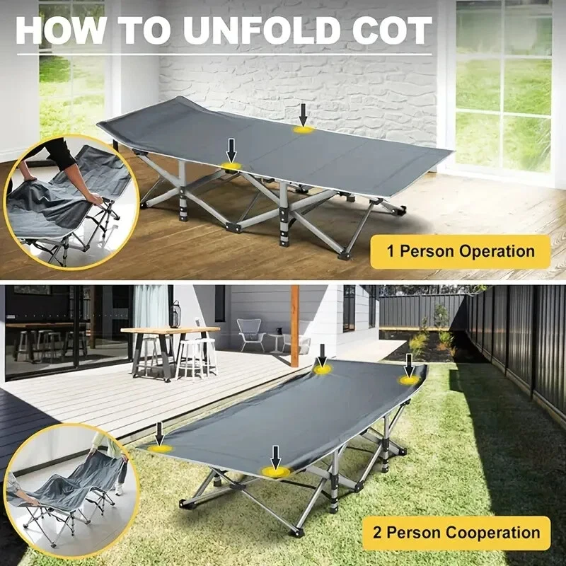 CAMA PLEGABLE PARA CAMPING EXTERIOR. Foto 4 de 4