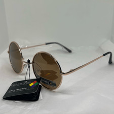 Polarized Mirrored Round Hippie Sunglasses Model PZ-711050