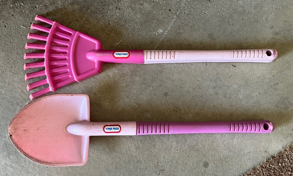 Little Tikes Growing Garden Kids Pink Shovel, Rake Lot 2 | eBay