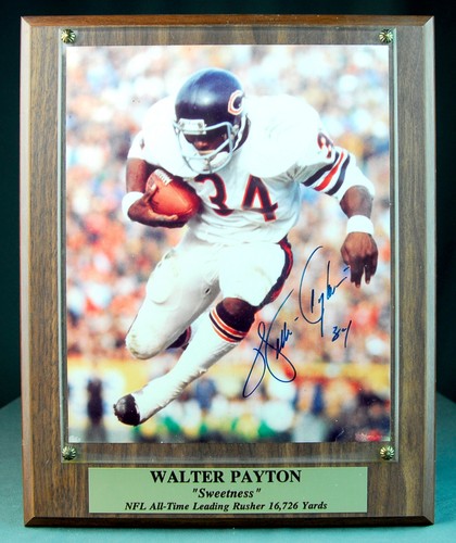 Walter Payton 8 x 10 Photo Autographed & Framed Chicago Bears Stacks ...